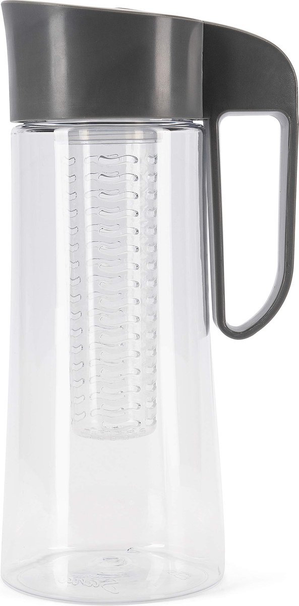 La'Moussawi ® Stijlvolle Waterkan met Fruitfilter voor Verfrissende Dranken, 2 Liter, BPA-vrij en Vaatwasmachinebestendig