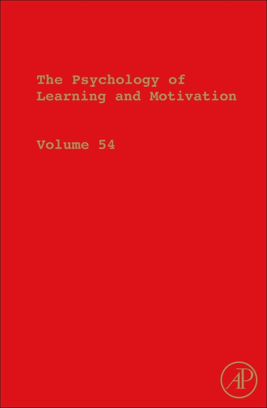 The Psychology of Learning and Motivation - cover
