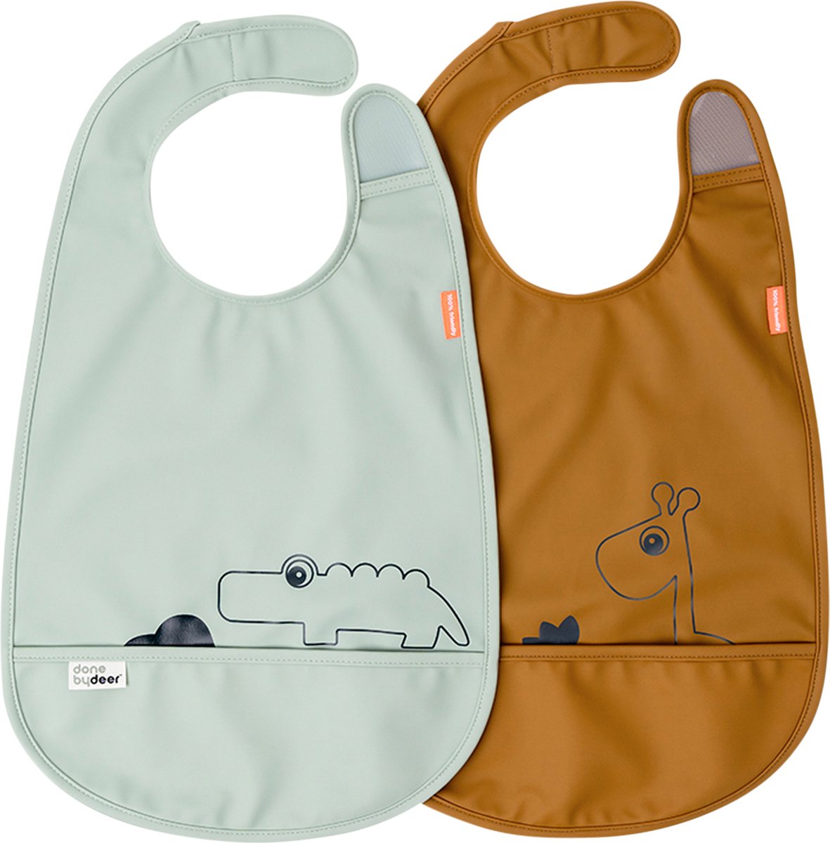 Goedkoopste Done By Deer Slab Met Klittenband (2 Stuks) Hertenvriendjes Veelkleurig