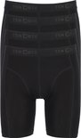 Zwarte Ten Cate basic shorts, 4-pack. Zichtbaar van voren.