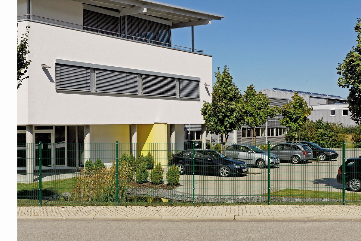 Alberts dubbele piketomheining als complete omheiningsset (12 st.) kunststof gecoat, groen Hoogte 0,83 m Lengte 12,5 m