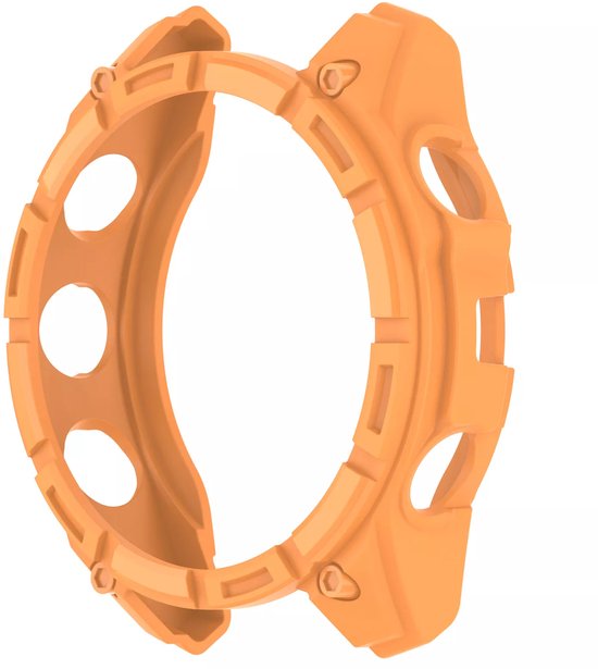 Étui robuste en TPU antichoc Strap-it - étui adapté à Garmin Fenix ​​​​8 - 47 mm AMOLED (orange)