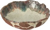 J-Line plateau Decoratief Naga - keramiek - roest/bruin - medium