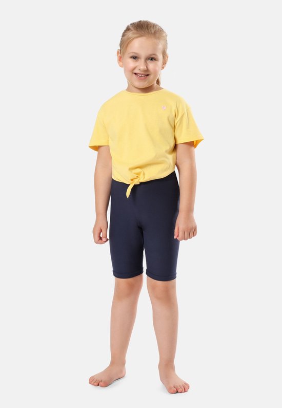 Merry Style Meisjes Leggings - Sport - Vrijetijdsbroek – Kort - Katoen – Sportbroek – Marineblauw - 110 – MS-MS10-353-LE