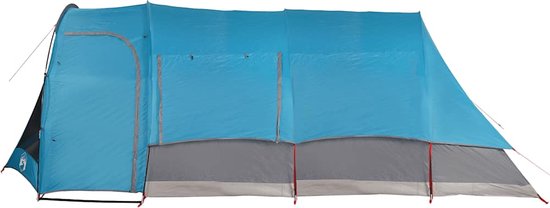 vidaXL Tunneltent - 8-persoons - Waterdicht - Blauw Familietent - Tunneltent - Campingtent - Kampertent - Buitentent van Vidaxl — afbeelding 3