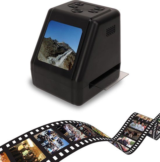 Scanner De Diapositives Et Films - Convertit 135, 126, 110, 8 Mm En JPEG 22 MP - Numérise Négatifs, Diapos - Écran 2 Pouces, CMOS - 4