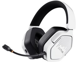 Trust GXT 493W Carus Wireless - Draadloze Gaming Headset - max 20 uur batterij - PS4/PS5/PC/SWITCH - USB-ontvanger & Bluetooth - Wit
