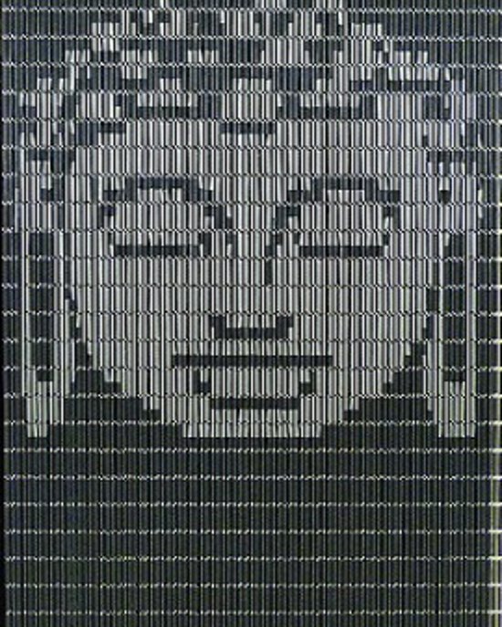 Hulzen vliegengordijn Buddah antraciet-zilver 90x210 cm van Moogly — afbeelding 2