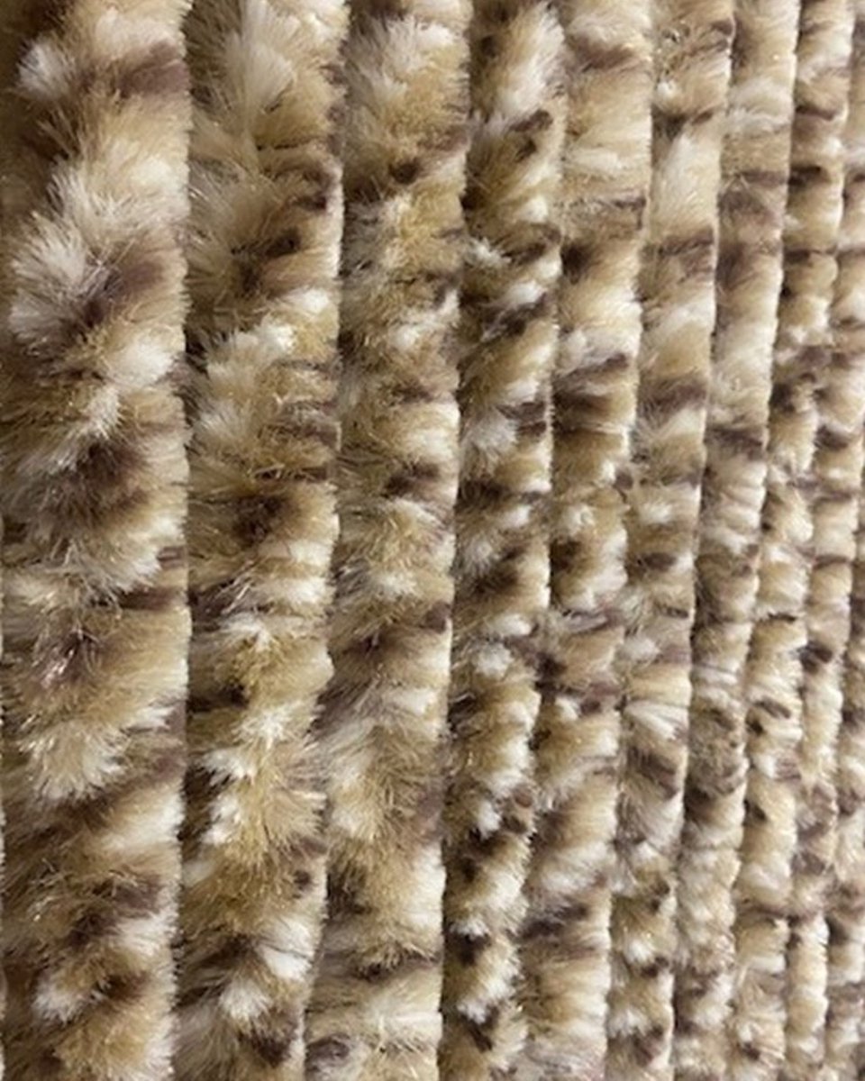 Vliegengordijn Kattenstaarten Taupe Beige Bruin - 90cm x 220cm