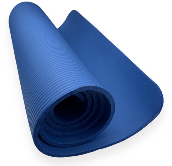 Padisport Yoga Mat Blauw - Fitness Mat Extra Dik - Yoga Mat Extra Dik - Pilates Mat - Dikke Yogamat - Yoga Mat Anti Slip - Yoga Matje - Yoga Mat Dik - Sport Mat - Sport Matje Fitness