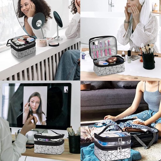 LED Make-up Tas Met Spiegel – Draagbare Cosmetische Opbergdoos Met Verlichting En Compartimenten LED Make-up Tas Met Spiegel – Draagbare Cosmetische Opbergdoos Met Verlichting En Compartimenten