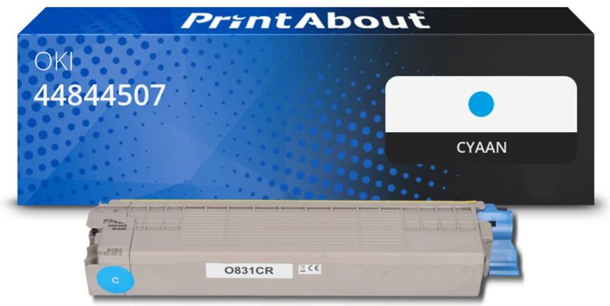 PrintAbout - Alternatief voor de Oki 44844507 / cyaan