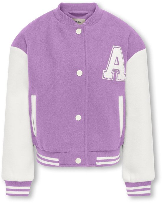 ONLY KOGSILJA LIFE BOMBER OTW Meisjes Jas - African Violet Clloud Dancer