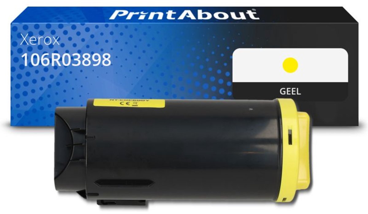 PrintAbout Huismerk Xerox 106R03898 Toner Geel Extra hoge capaciteit