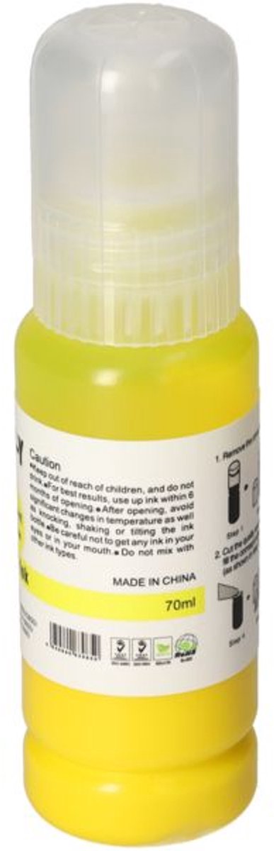 PrintAbout huismerk Inktcartridge 113 (C13T06B440) Geel geschikt voor Epson