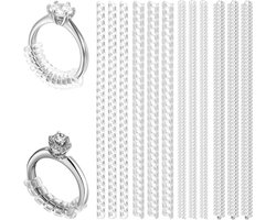 Ringverkleiner - 12 stuks, onzichtbaar, 4 maten ringverstellers van kunststof