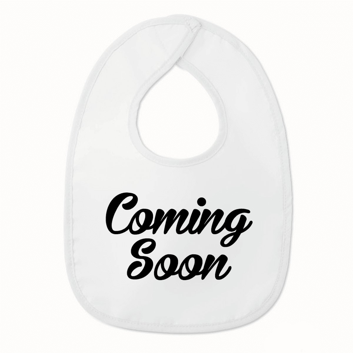 Goedkoopste Slabbetje met tekst - Coming Soon - Zwangerschapsaankondiging - Wit/Zwart | 100 katoen - Incl. hoogwaardige Klittenband sluiting - Kraamcadeau - Babyshower - Slabber | Incl. 2 jaar garantie