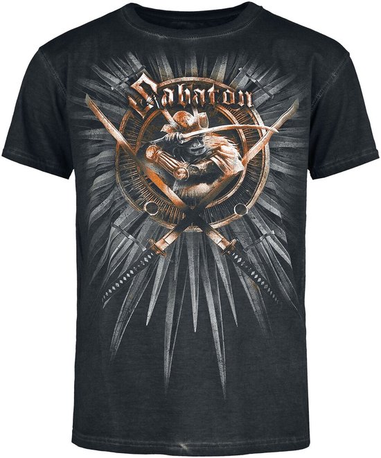 Sabaton Shiroyama Heren T-shirt - houtskool - L