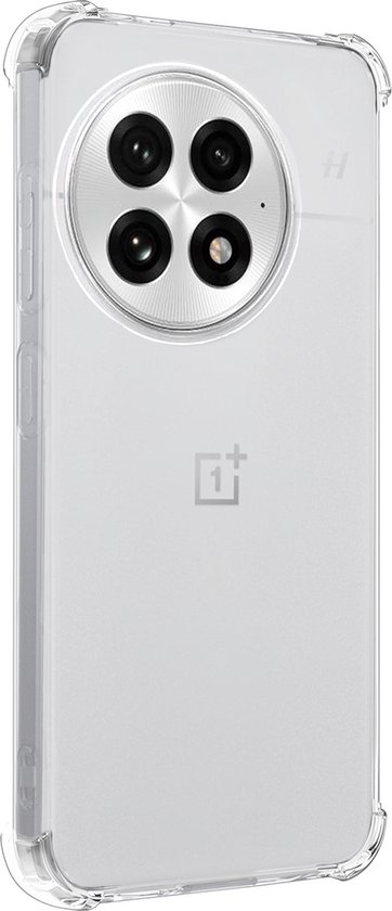 Coque adaptée pour OnePlus 13R Coque antichoc en Siliconen avec 2 films de protection d'écran - Coque adaptée pour OnePlus 13R Coque arrière antichoc - Transparent