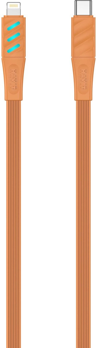 Havit CB6255 USB-C Oplaadkabel (oranje)