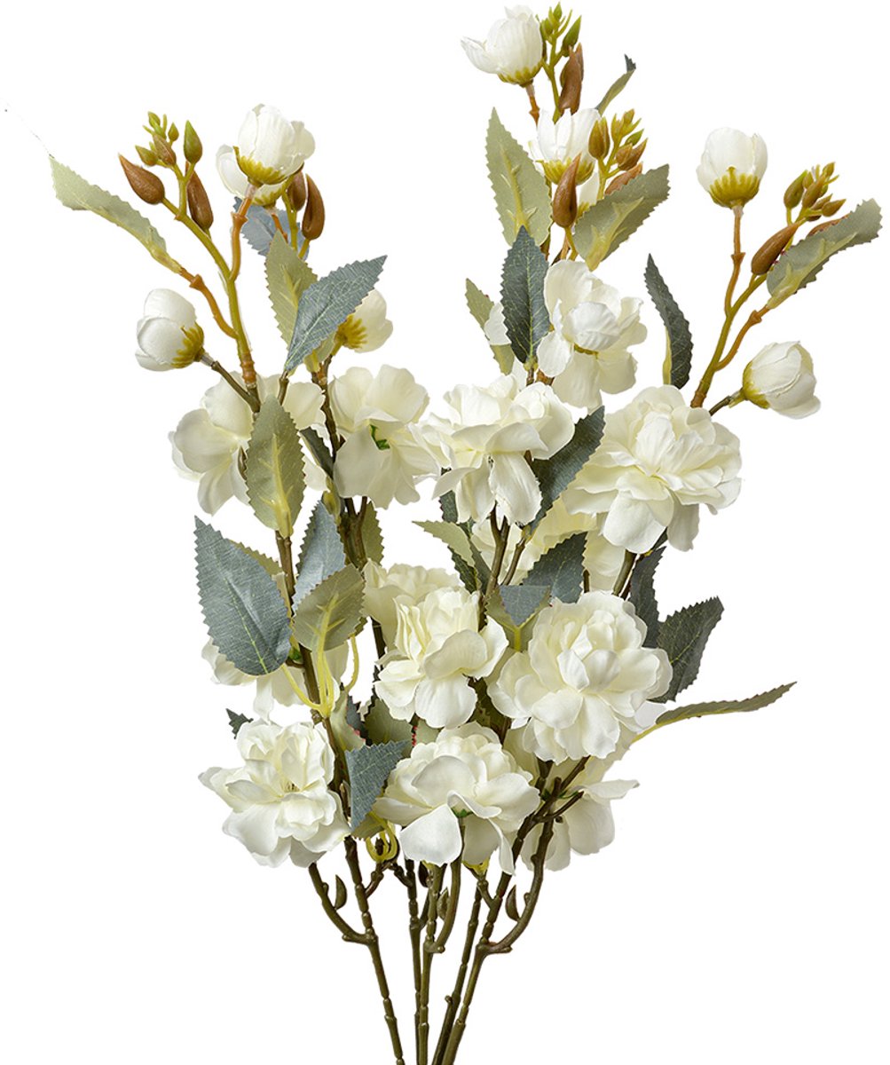 Clayre & Eef Kunstbloem 51 cm Wit Kunststof