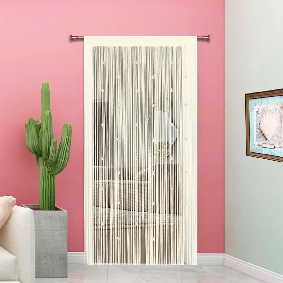 My Ninki ® Stijlvol Kralengordijn Voor Deuren Met Insectenbescherming En Decoratieve Functie