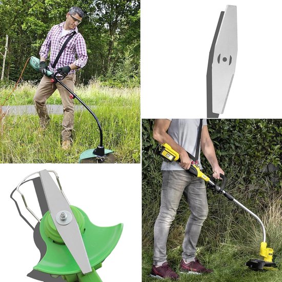 12 stks metalen gazon Trimmer Blades gazon Trimmer accessoires metalen mes voor gazon Trimmer Reserve Blade Metal Blade Lawn Trimmer Reserve Blades Lawn Trimmer Reserve Blade Accessoires van Merkloos	 — afbeelding 3