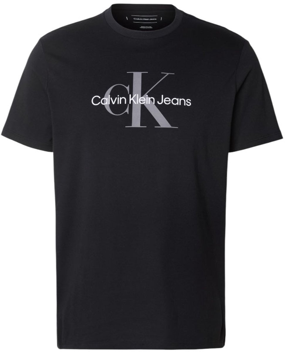 Calvin Klein Jeans Monogram Logo T-Shirt Zwart