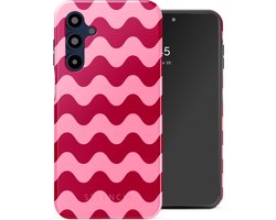 Selencia Hoesje - Geschikt voor Samsung Galaxy A16 (5G) / A16 (4G) - Vivid Backcover - Wave Vibes Lipstick