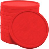 CombiCraft Blanco munten / Consumptiemunten Rood - Ø29mm - 100 stuks