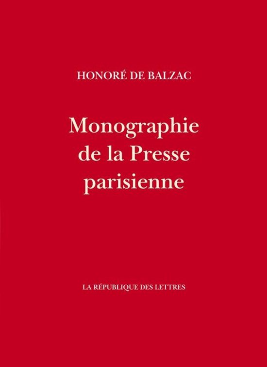 Monographie de la Presse parisienne - cover