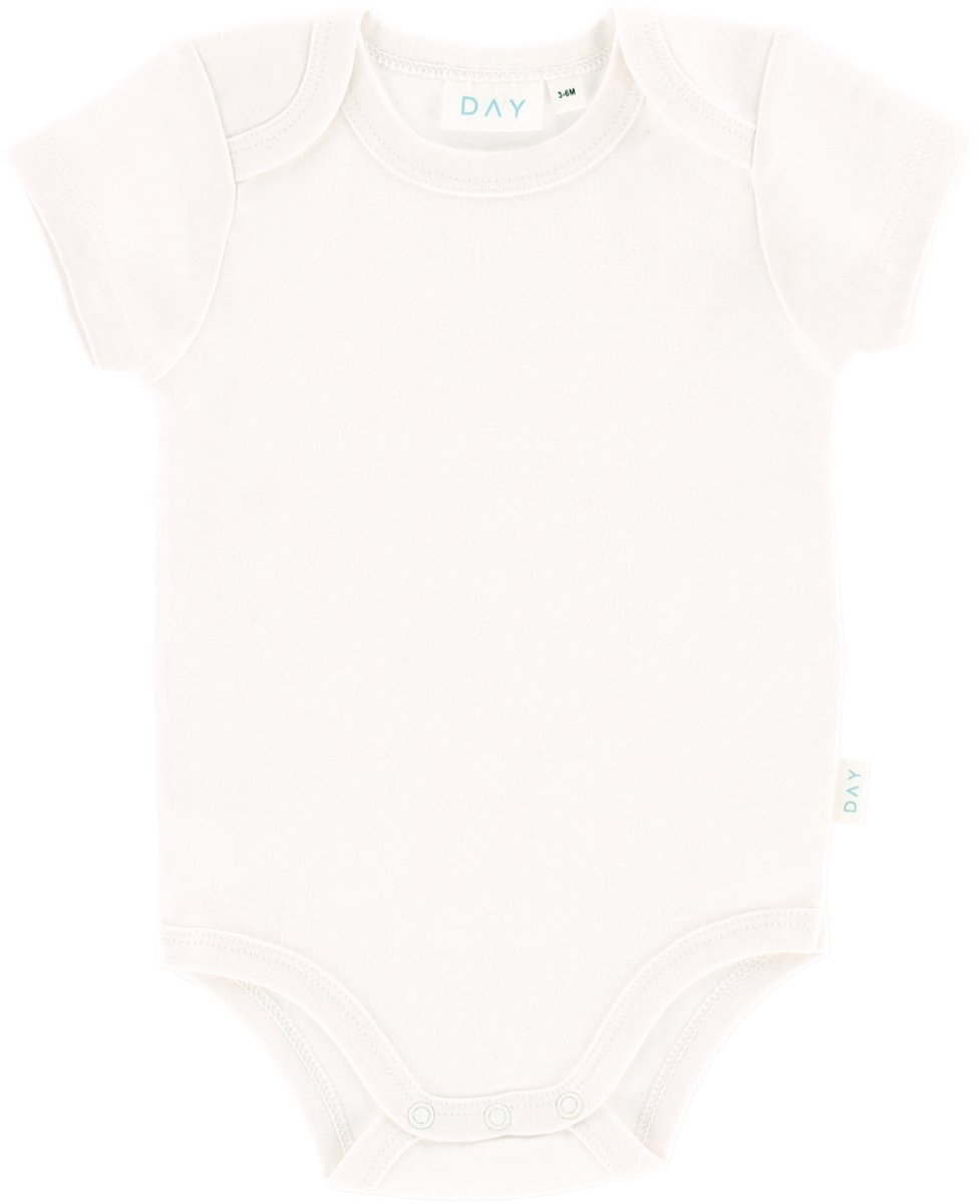 DAY Romper Korte Mouw - Off White - Mt. 50/56