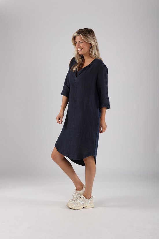 NUKUS Kate Dress Dames - Jurk - Blauw - Maat S