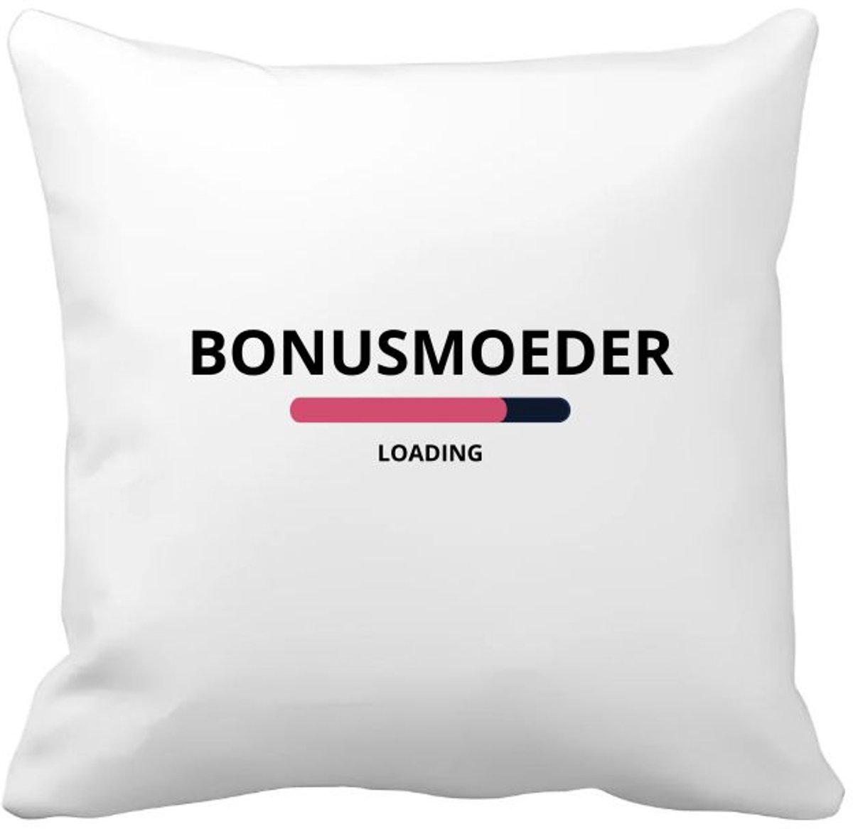 Akyol bonusmoeder loading Kussen hoes - Mama - ochtendkoffie laden - moeder cadeautjes - moederdag - verjaardagscadeau - verjaardag - cadeau - geschenk - kado - gift - moeder artikelen - 40 bij 40 cm Multicolor