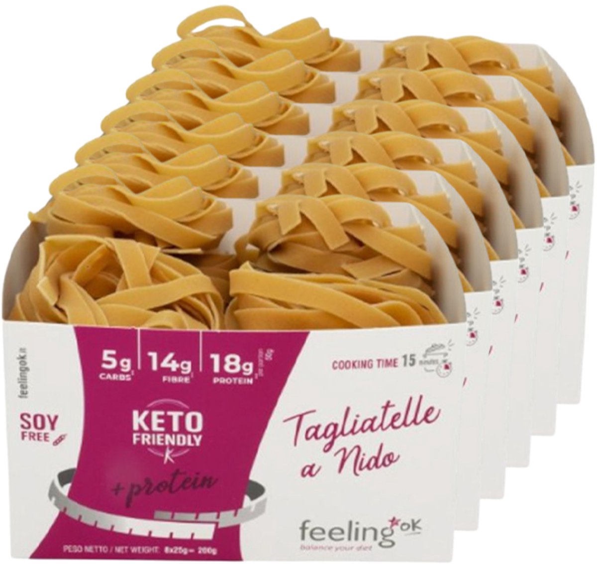 Feeling OK | Tagliatelle a Nido | 6 stuks | 6 x 200 gram
