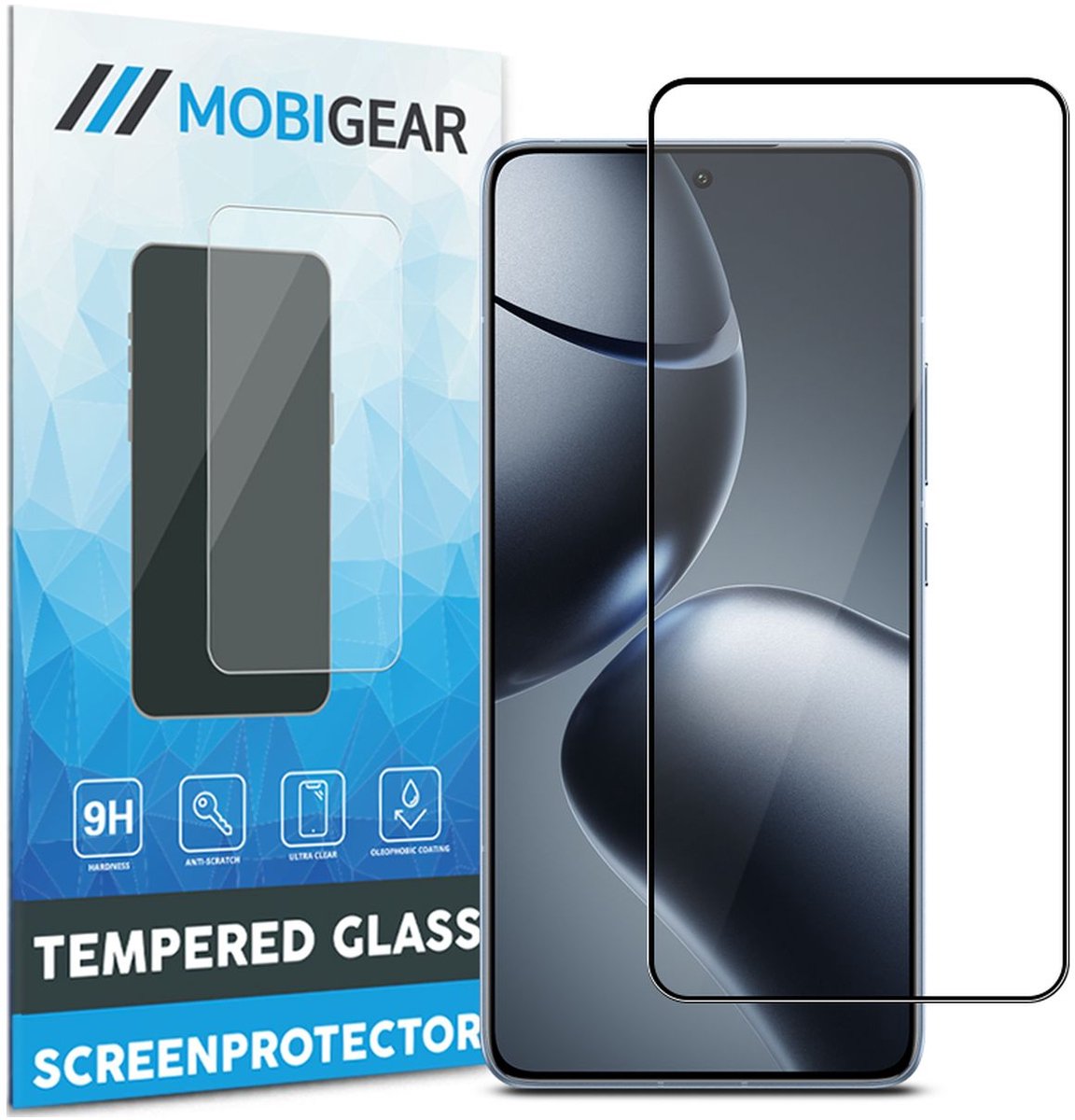 Mobigear Screenprotector geschikt voor Xiaomi 14T Pro Glazen | Mobigear Premium Screenprotector - Case Friendly