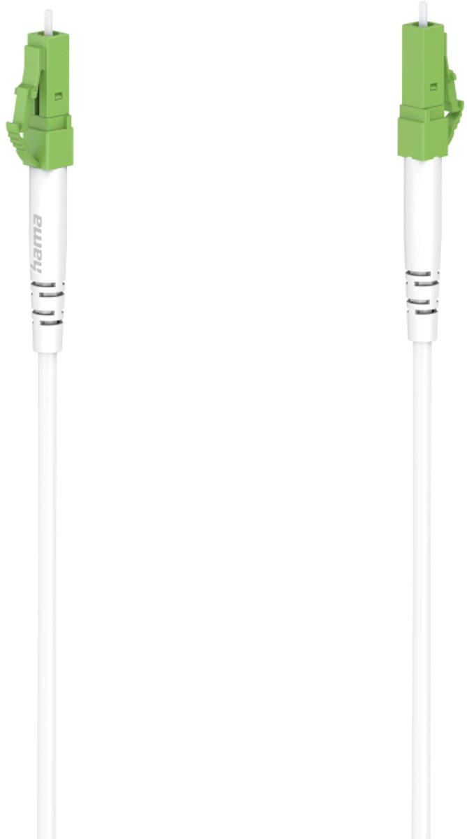 Hama 00200785 InfiniBand en Glasvezelkabel 9 m LC LC/APC Groen, Wit