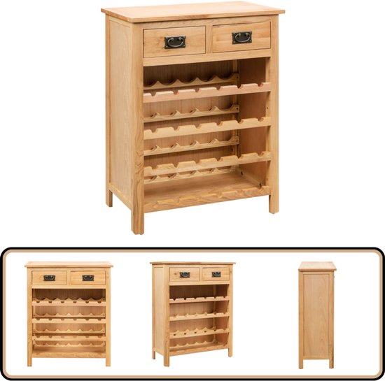 Wijnrek 67,5x25x60 cm massief grenenhout kopen