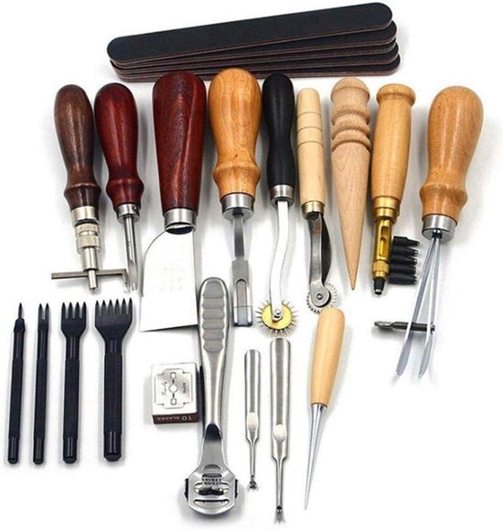Stansen Schimmel Holle Pons Snijden Metalen Lederen Stansmessen Set 5 Stks Lederen Craft Tool Voor Riem