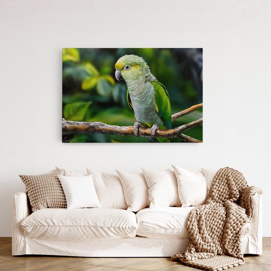 Tableau sur toile Saammp - Perroquet - Nature - Animaux - 120x80 - Photo sur toile - Décoration murale - Décoration murale murale Salon - Décoration chambre - Impression sur toile