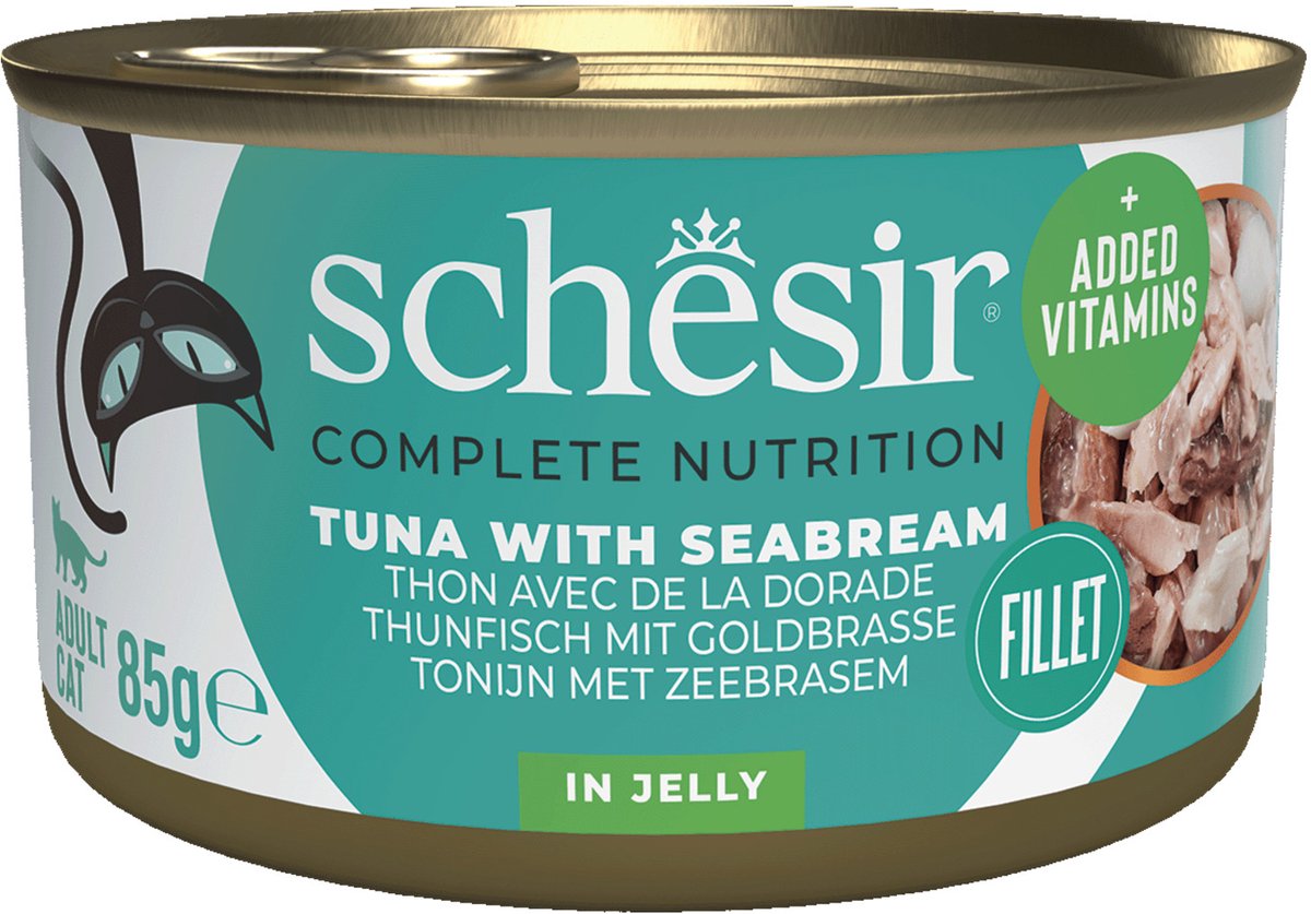 Schesir Schesir Kat Blik Ocean 85 g - Kattenvoer - Tonijn&Zeebrasem