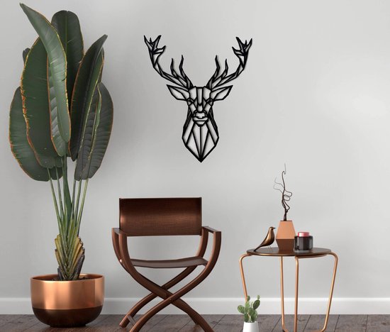Herten kop - herten gewei - Decoratie hert - hert - gouden hert - Kunst aan de muur Herten kop - herten gewei - Decoratie hert - hert - gouden hert - Kunst aan de muur