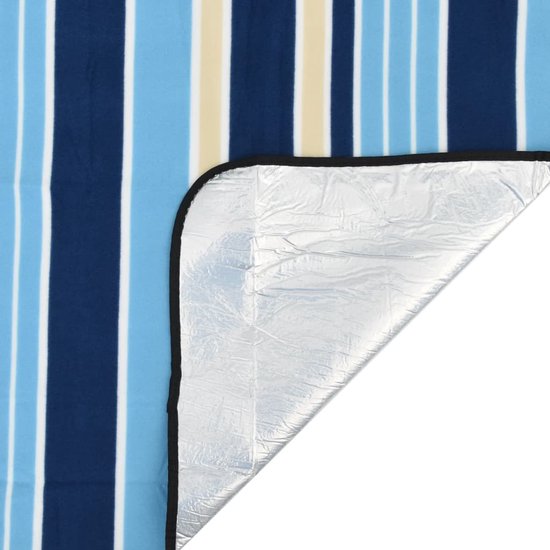 vidaXL Picknickkleed - Opvouwbaar - 200x150 cm - Blauw/Wit Picknickdekent - Buiten Dekens - Camping Matras - Picnic Blanket - Strandlaken van Vidaxl — afbeelding 5