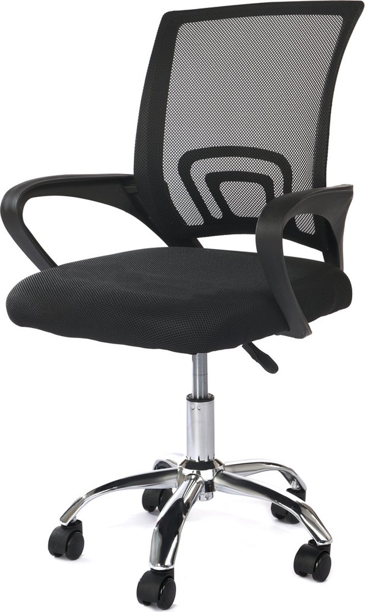 FUNFIT HOME&OFFICE Ergonomische Bureaustoel - Verstelbaar - Mesh - Zwart - Viking Choice