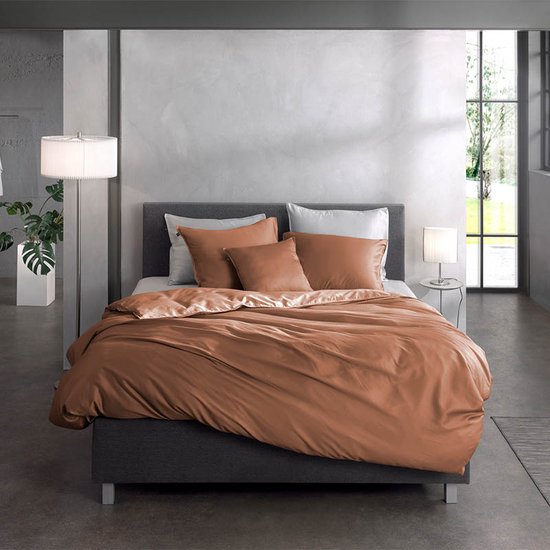 Zohome Satinado Dekbedovertrek - Lits-jumeaux - Katoensatijn - 240x200-220cm - Roze