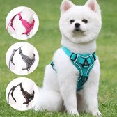 Harnais pour chat avec laisse, anti-fuite, collier pour chat, laisse réglable pour chat avec harnais, en lot, harnais de poitrine souple pour chats, chatons, chiens, nieuw design réfléchissant, Turquaz, M