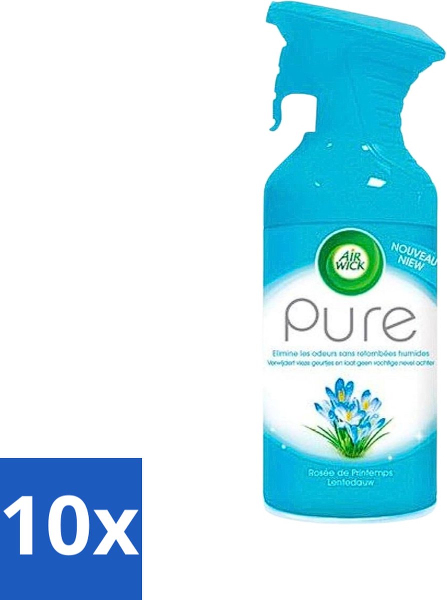 Air Wick Pure Luchtverfrisser Lentedauw 250 ml - Bulkverpakking - 10 stuks