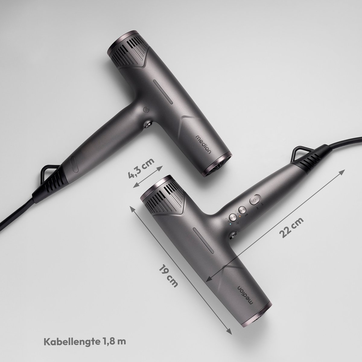 MEDION HD2 haardroger (ionische technologie, 1.500 watt, - afbeelding 2