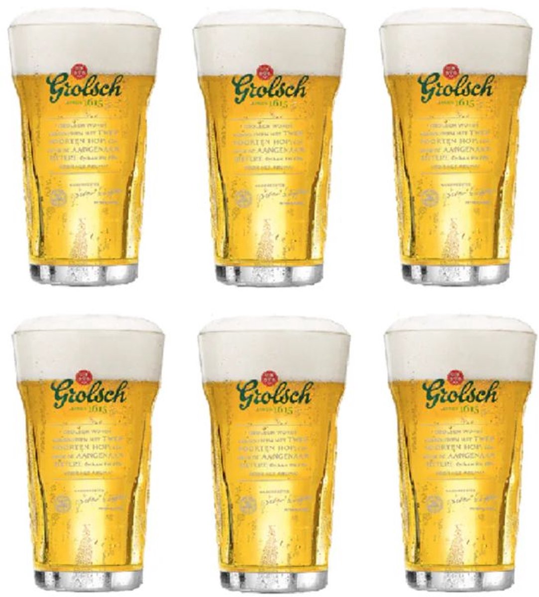 Grolsch Bierglazen Master 250 ml - 6 stuks