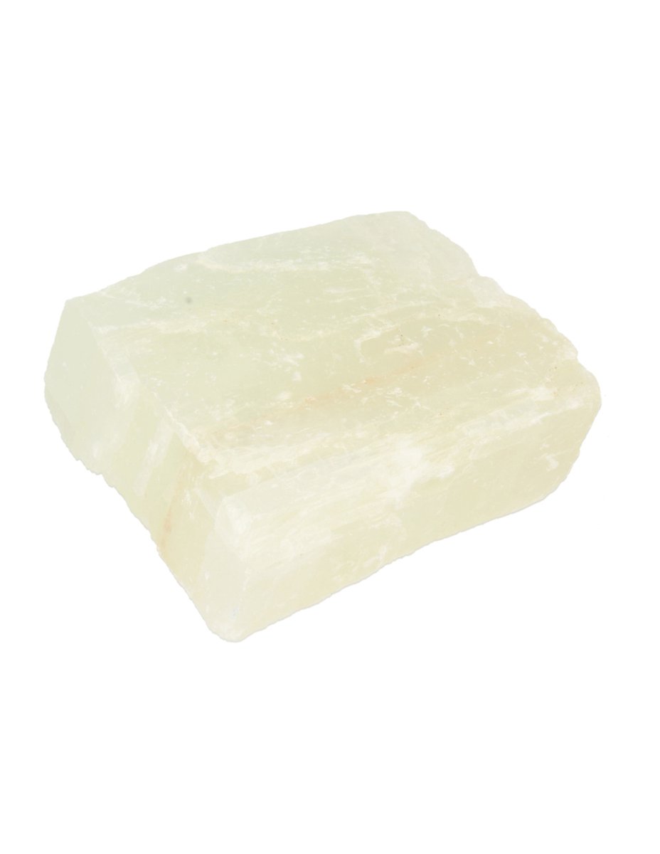 Ruben Robijn Calciet groen dubbelspaat ruw stuk 500-750 gram
